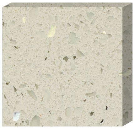 white granite with glitter